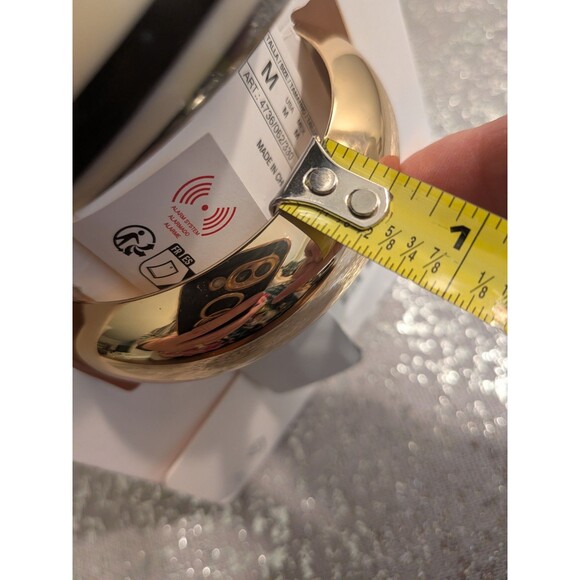 Zara 3 Pack Resin Statement ChunkyCuff Bangle Bracelets Red Gold Black White NWT - Picture 9 of 13